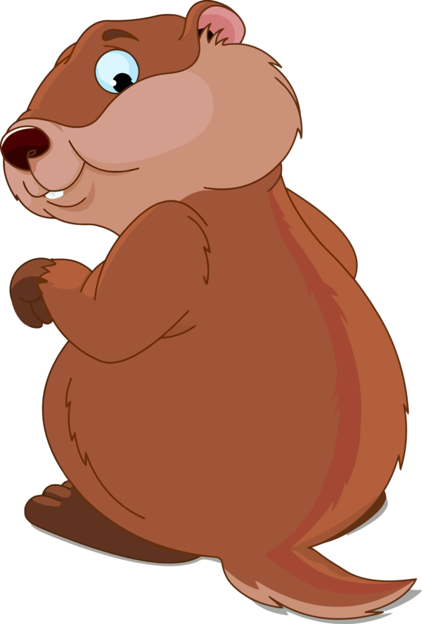 A Cartoon Of A Groundhog
