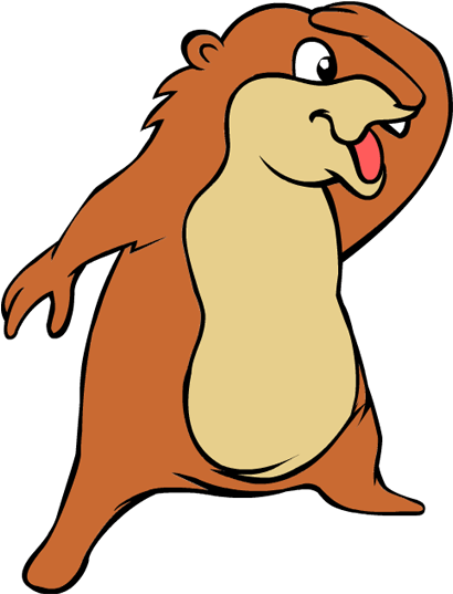 Cartoon Of A Brown Animal