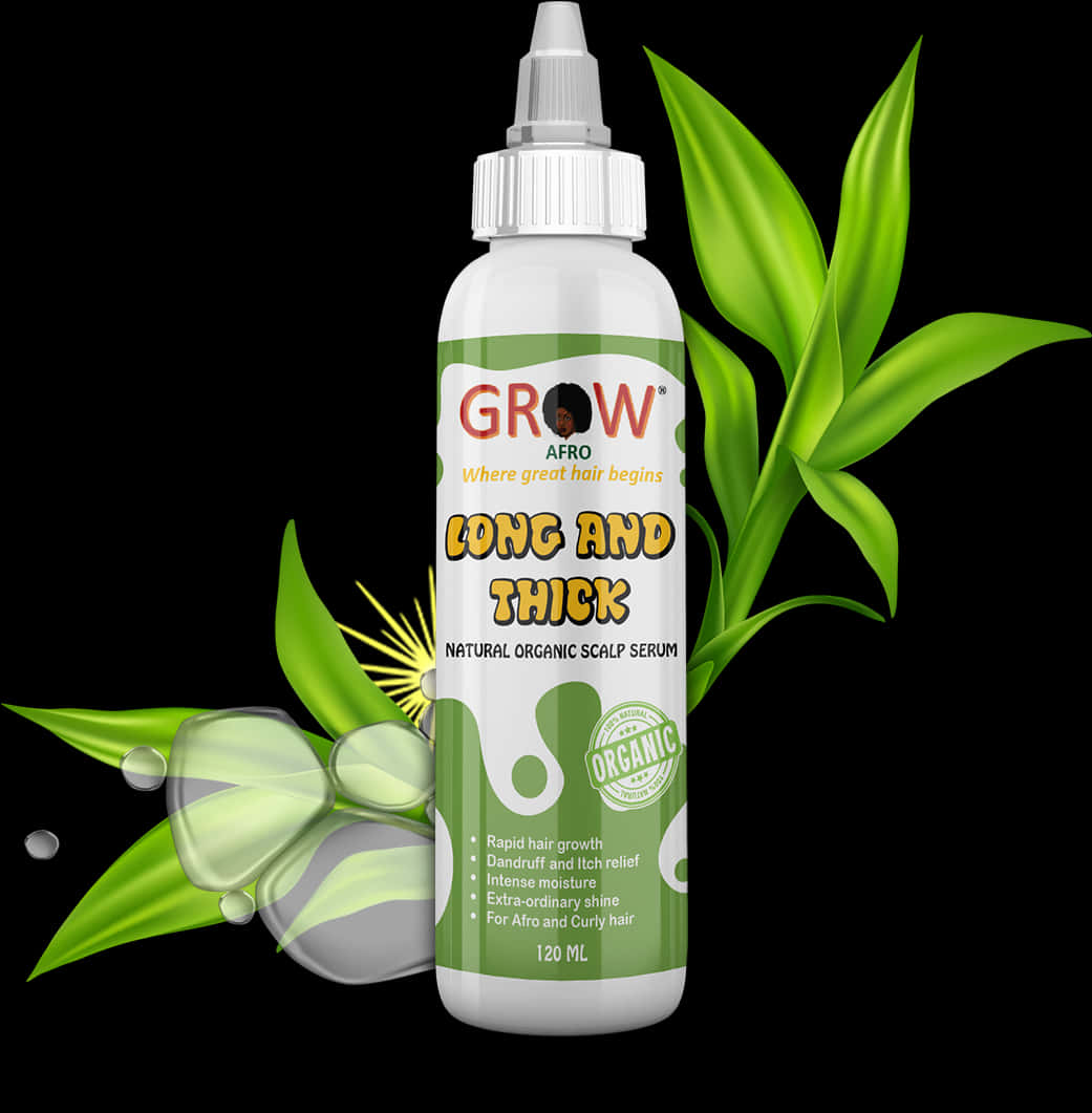 Grow Afro Long And Thick Hair Serum, Hd Png Download