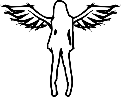 A Silhouette Of A Woman