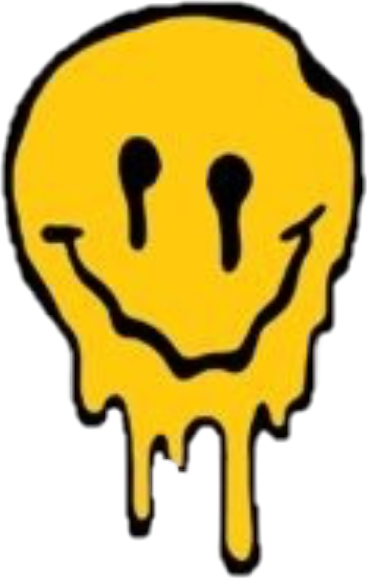 A Yellow Smiley Face With Black Outline