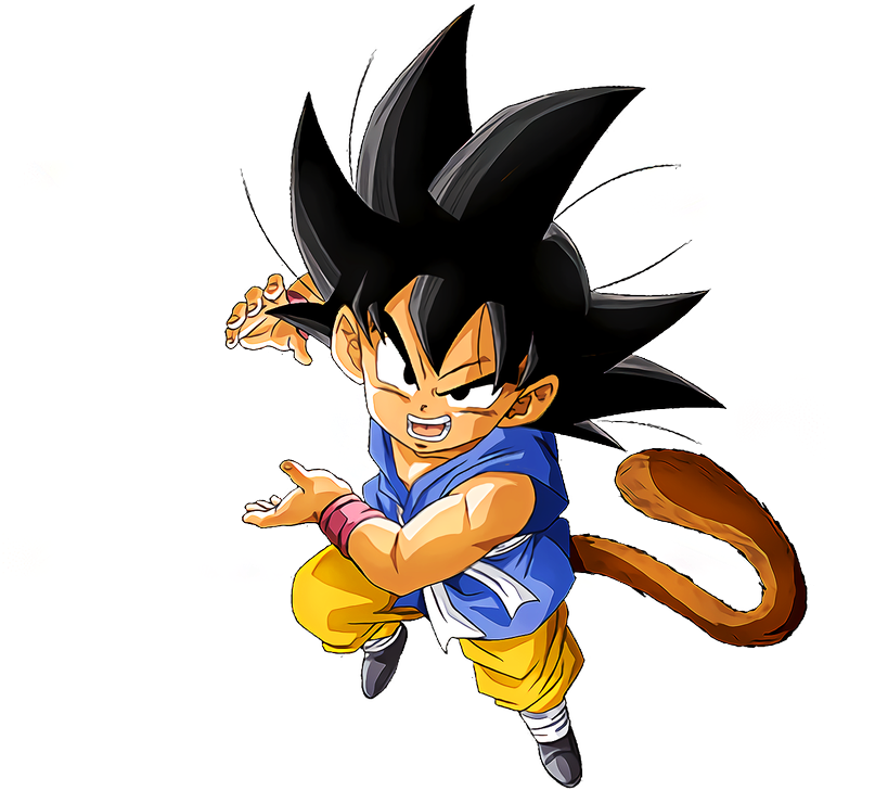 Kid Goku Charging