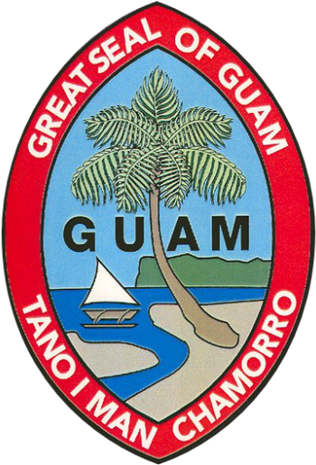 A Logo With A Palm Tree And A Boat