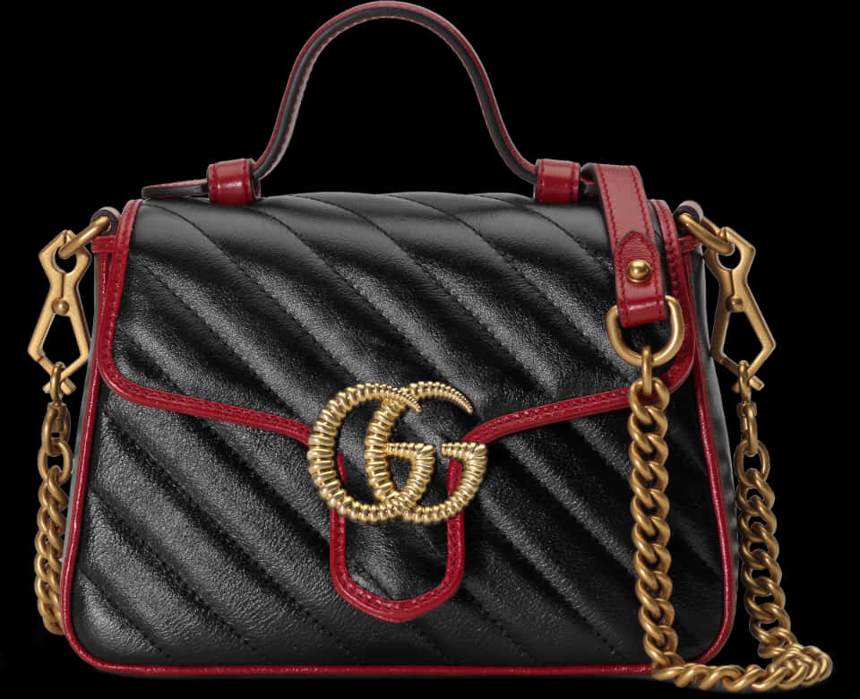 Black Gucci Gg Marmont Bag
