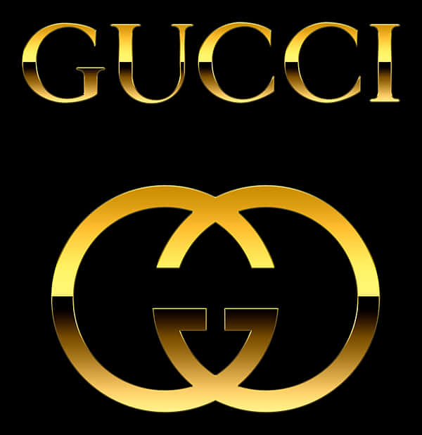 A Gold Logo On A Black Background