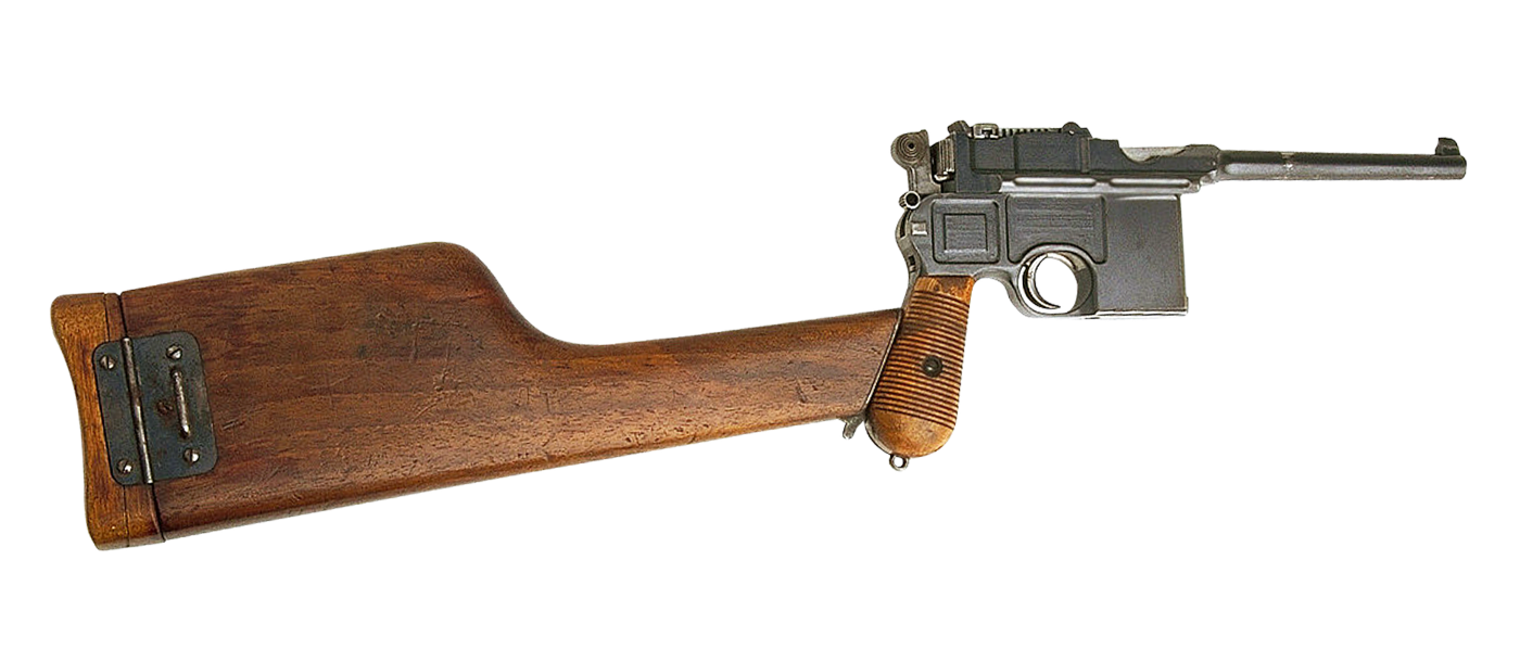 A Gun With A Wooden Handle
