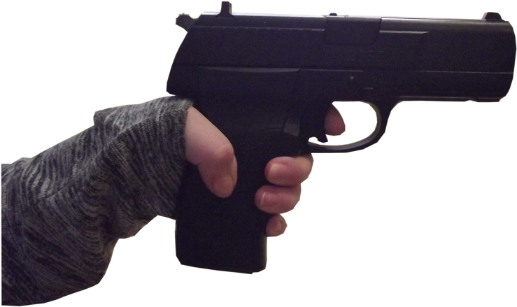 Gun In Hand Png 739 X 439