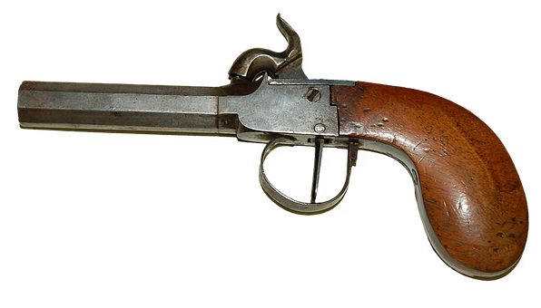 A Close Up Of A Gun