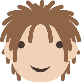 A Cartoon Of A Boy With Nice Hair
