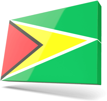 A Green Yellow Red And Black Triangle With White Lines