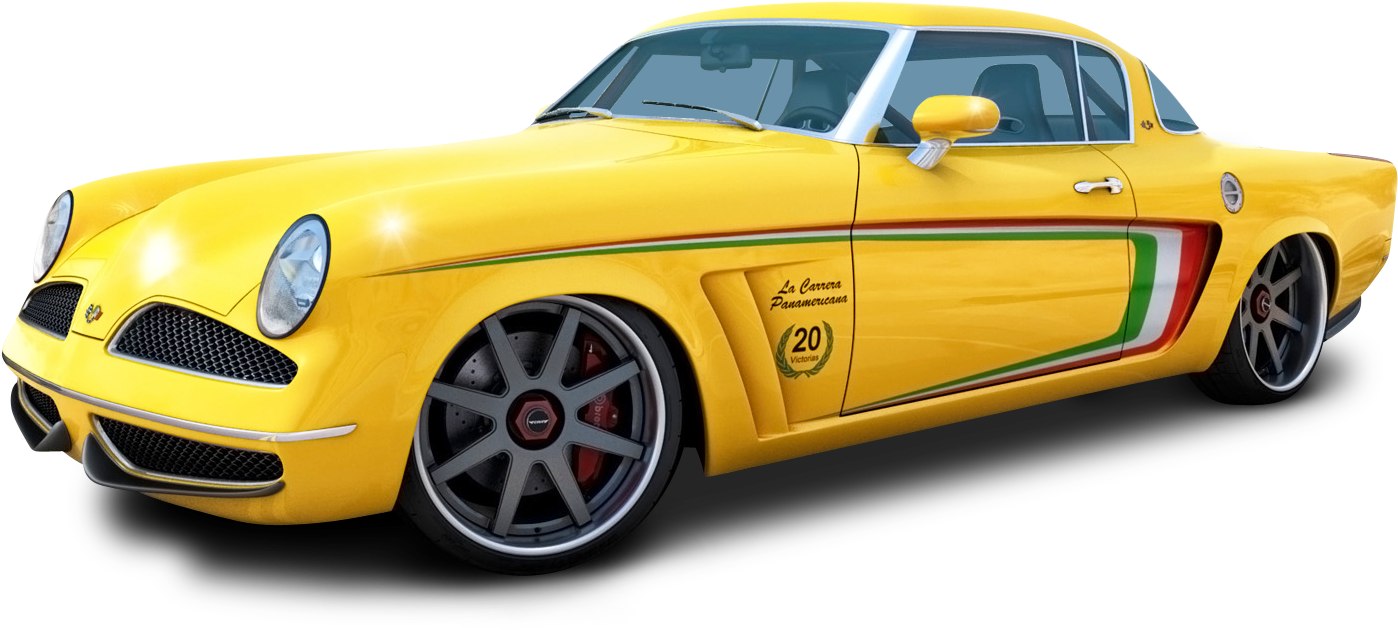 Gwa Studebaker Veinte Victorias Car Png Image - Yellow Vintage Car Png, Transparent Png