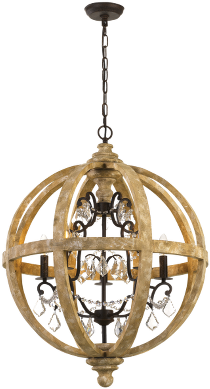 A Chandelier With Crystal Chandeliers From A Chain
