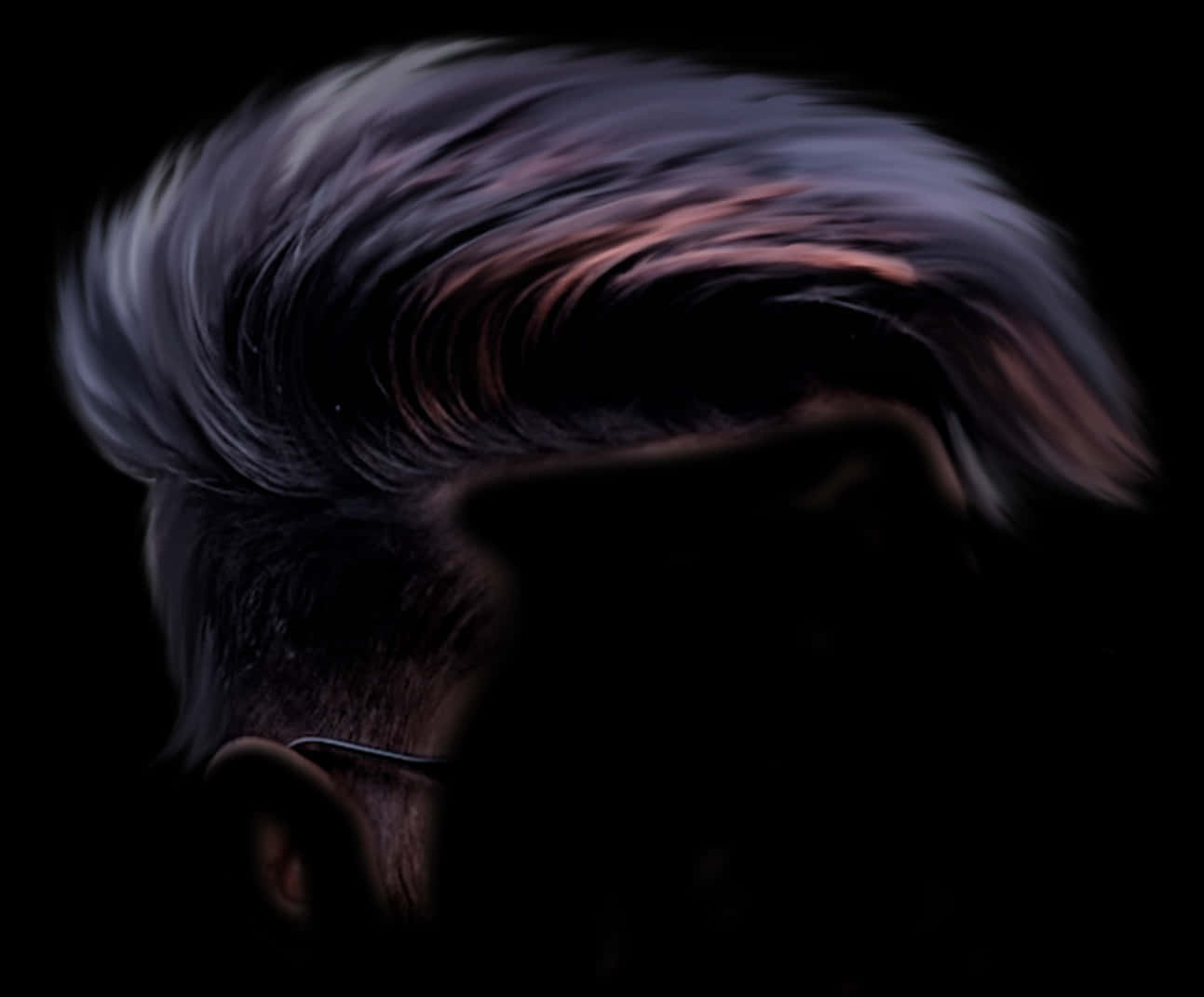 A Close Up Of A Man's Hair