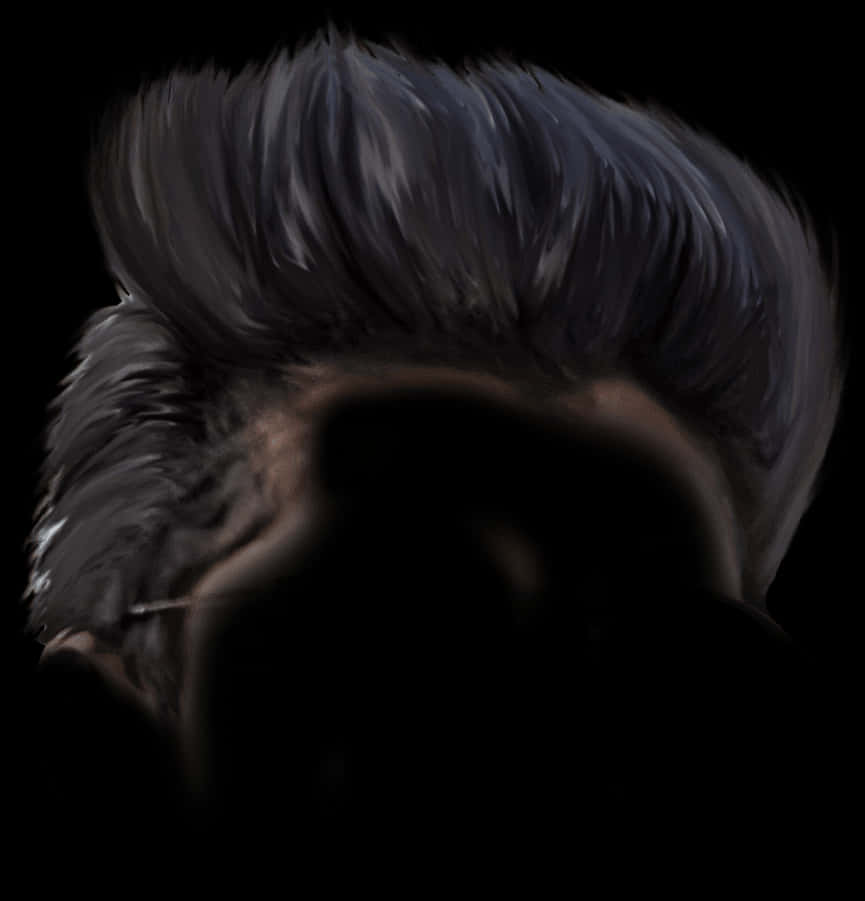 A Person's Face With A Dark Background