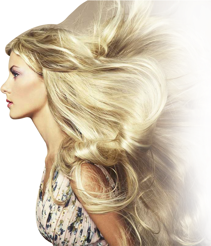 A Woman With Long Blonde Hair