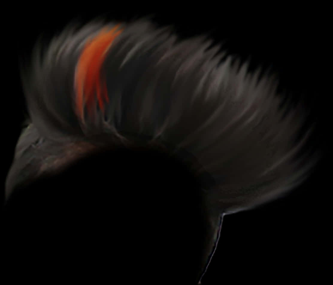A Blurry Image Of A Man's Hair