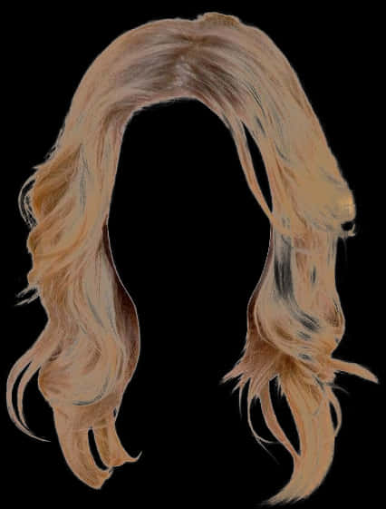 A Wig With A Black Background