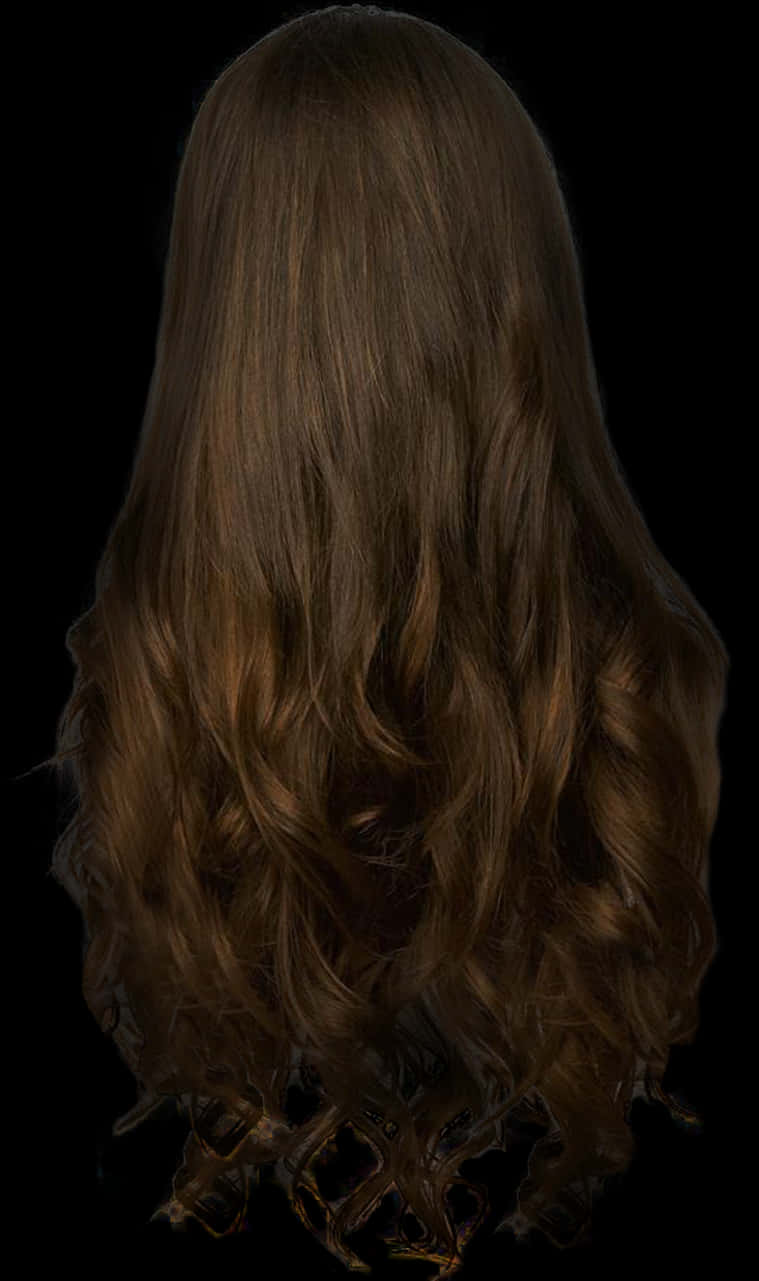 A Back View Of A Woman's Hair