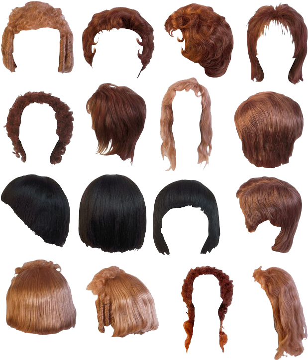 A Collage Of Different Hair Styles