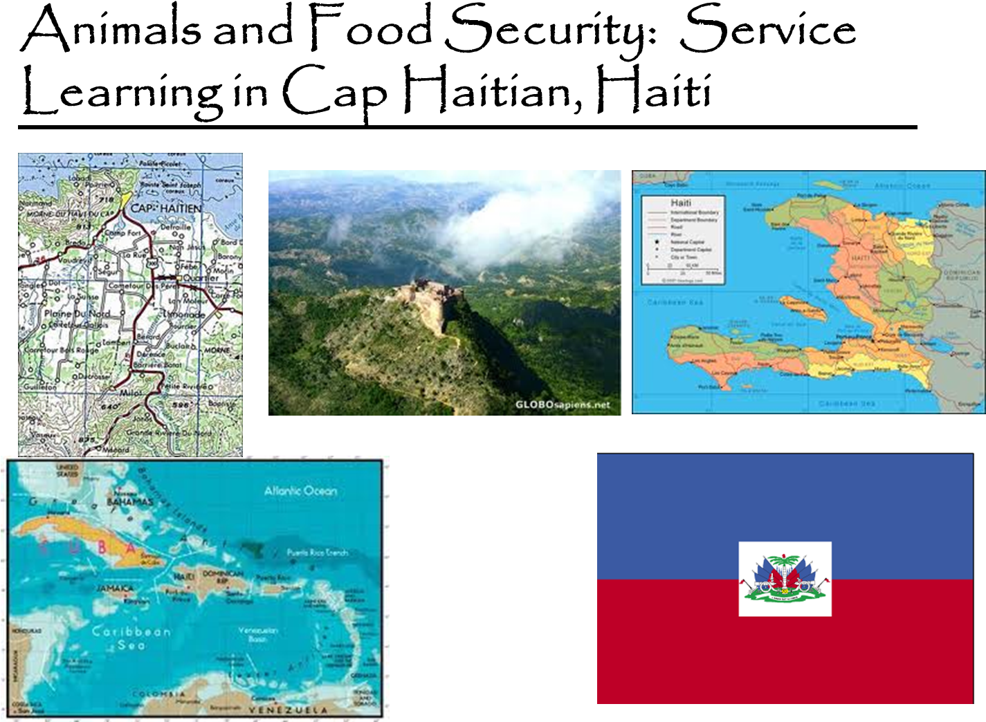 A Collage Of Maps And A Flag