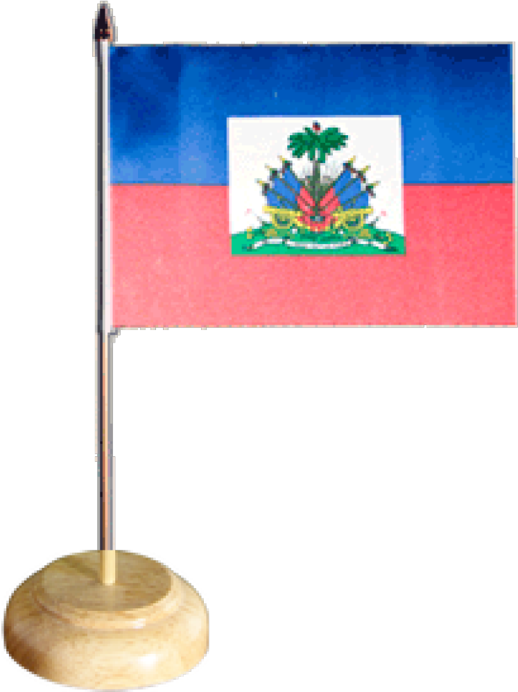 A Small Flag On A Stand