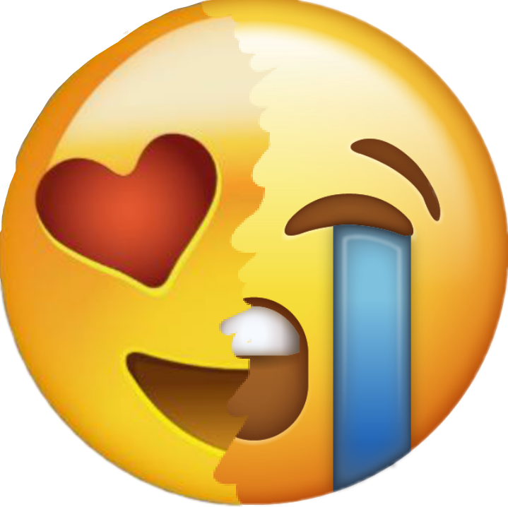 Half-and-half Sad Emoji
