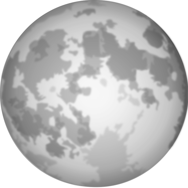 A Full Moon With A Black Background