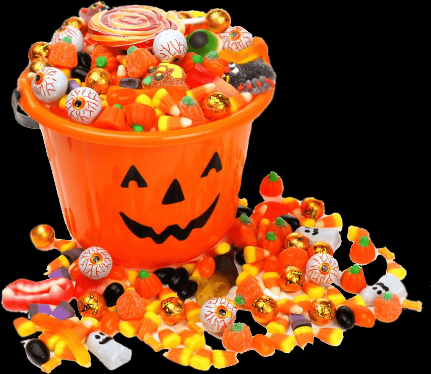 Halloween Bucket With Candy