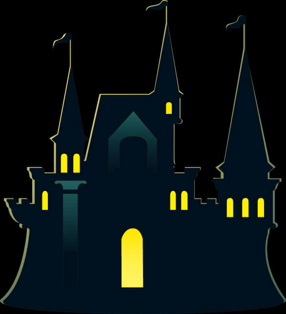 Halloween Castle Icon - Halloween Castle Transparent, Hd Png Download