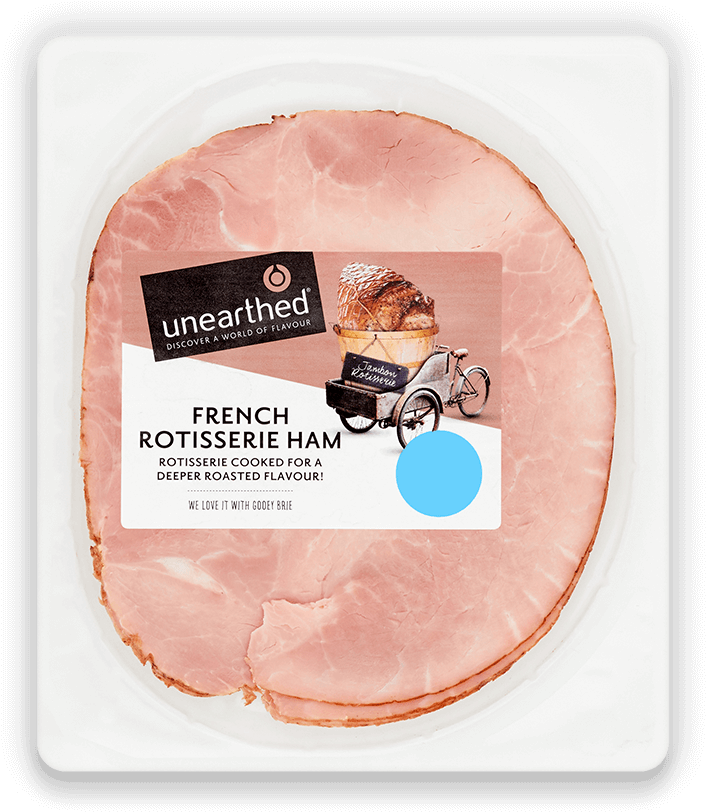 A Package Of Ham With A Label