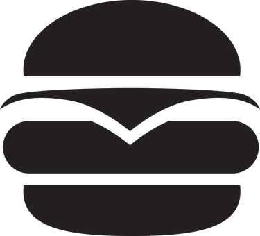 A Black Burger With A Black Background