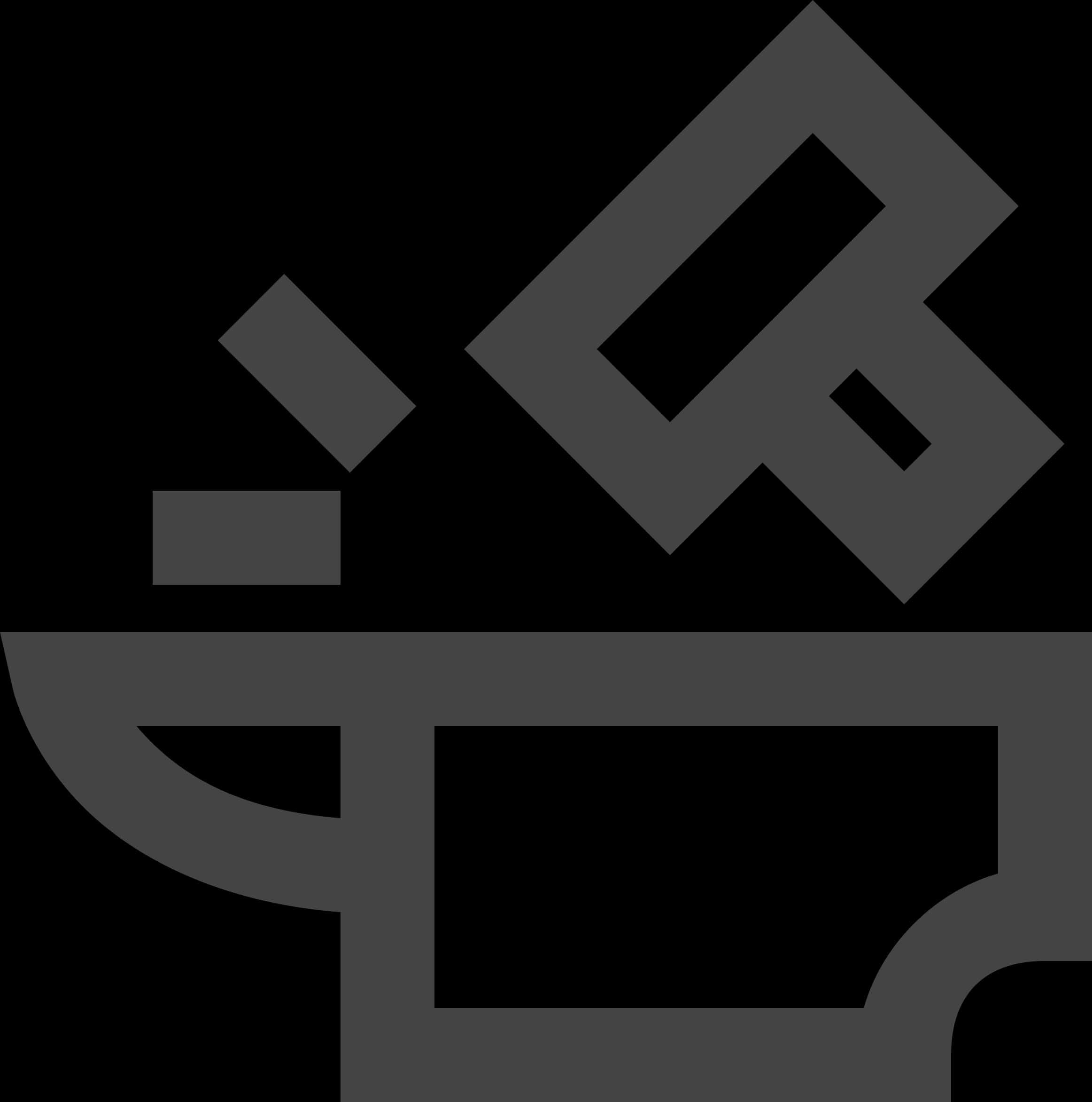 A Grey Symbol Of An Anvil