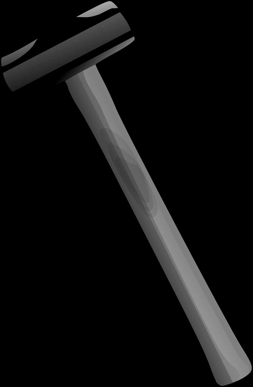 A Hammer On A Black Background