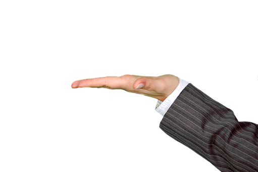 Extended Hand On Transparent Background