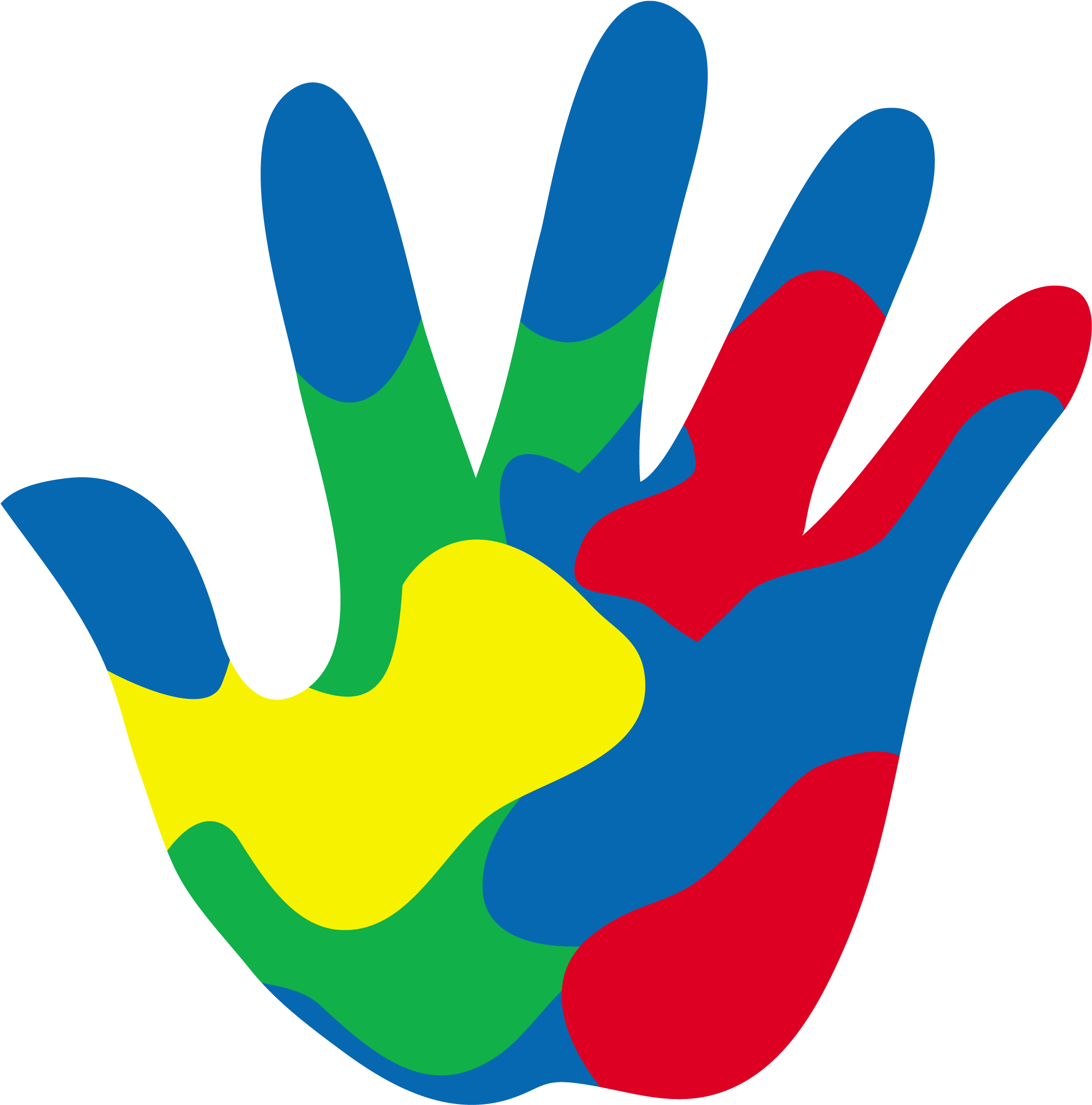 A Colorful Hand Print