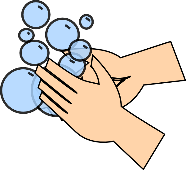 A Hands Washing With Bubbles