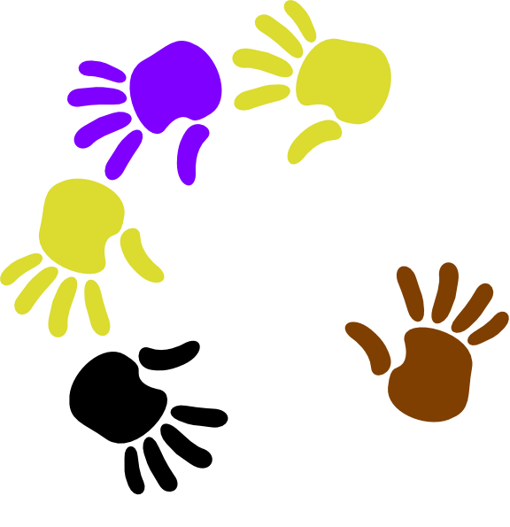 A Group Of Hand Prints