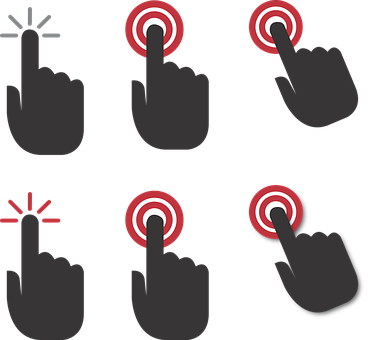 A Set Of Hand Icons