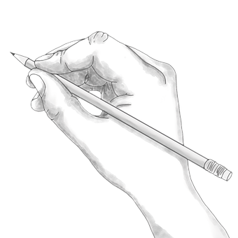 A Hand Holding A Pencil