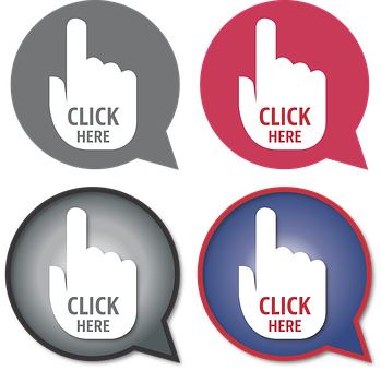 A Hand Pointing At A Click Here Sign