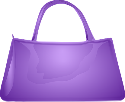 A Purple Bag With A Handle