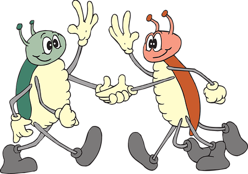 Insects Handshake