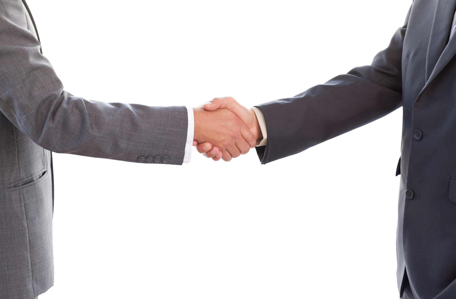 Unseen Business Handshake