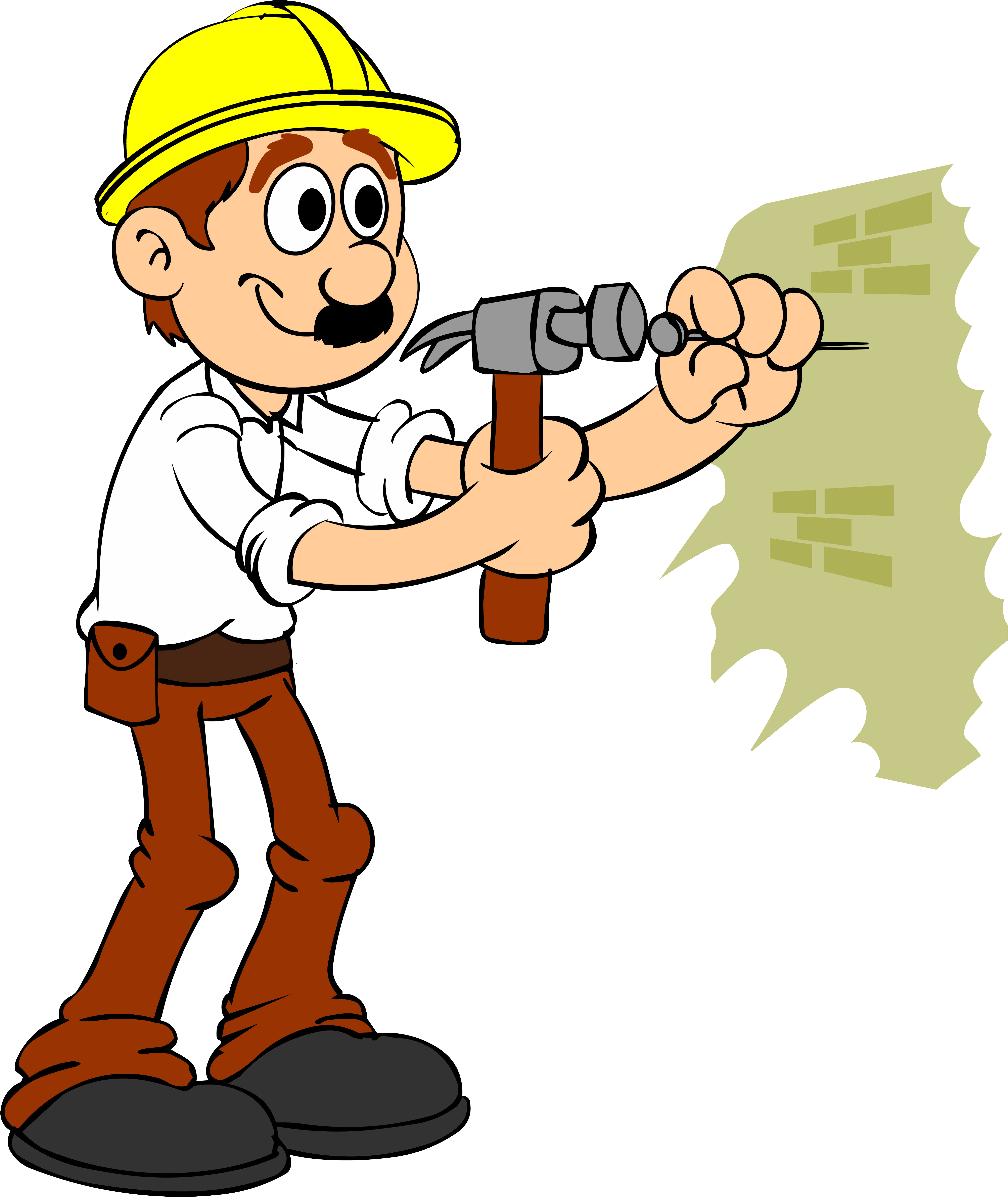 Handyman Business, House Builder, Specialty Contractor - Cartoon, Hd Png Download