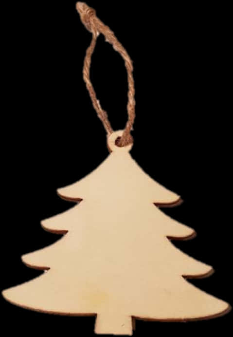 A Wooden Christmas Tree Decoration