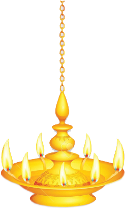 A Gold Chandelier With Many Candles
