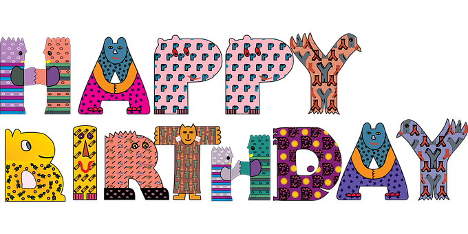 A Colorful Letters With Animals On Them