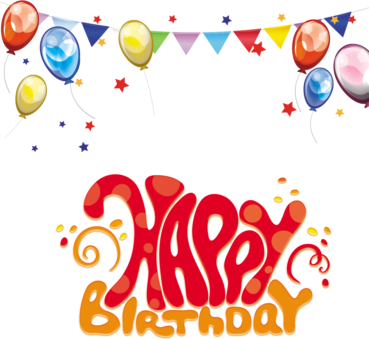 Happy Birthday Background Images Png 1267 X 1167