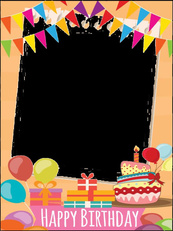 A Birthday Party With A Black Board