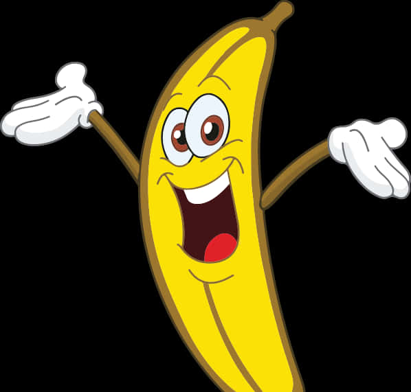 Happy Cartoon Banana